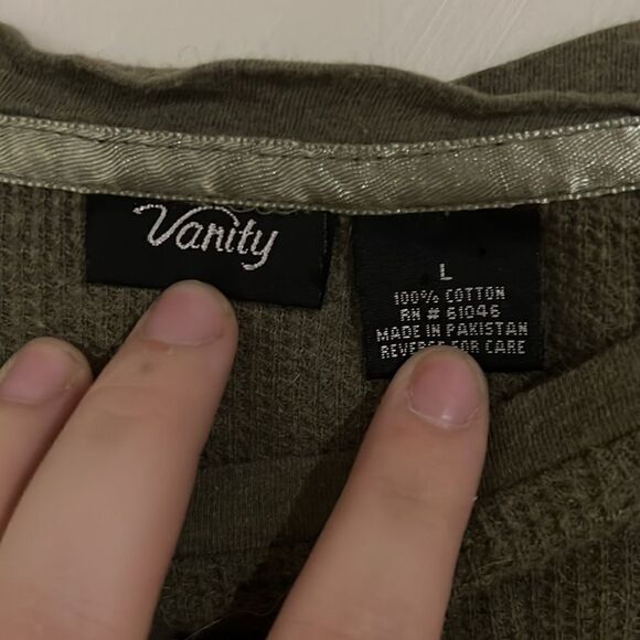 Green long sleeve thermal top - Picture 2 of 4